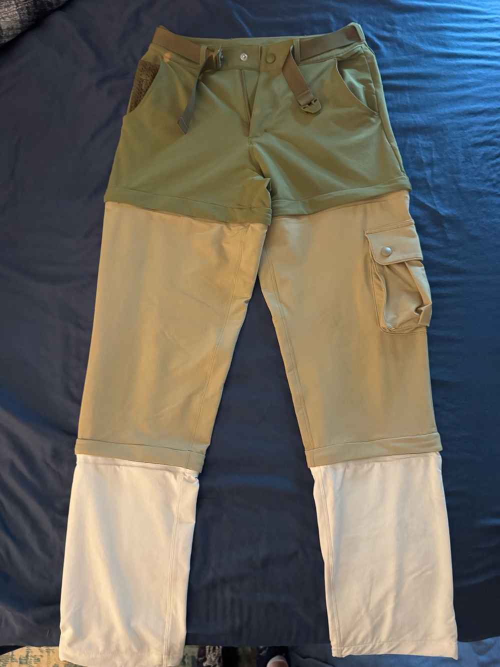 Outdoor Voices Olive Rectrek Zip-Off Pants